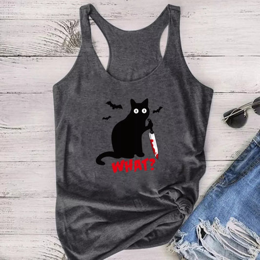 Gothic Cat Tank Top - What?