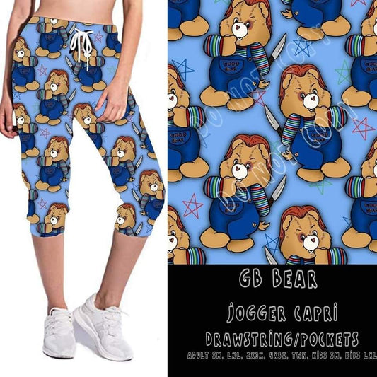 Chucky Bear Capri Joggers *SIZE Adult S/M*